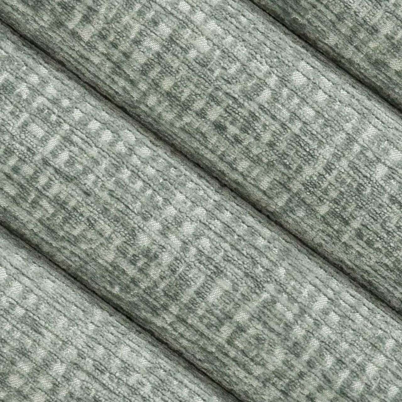 Aqua Stain Resistant Performance Pet Friendly Chenille Upholstery Fabric by The Yard - SKU: Claridge Seafoam